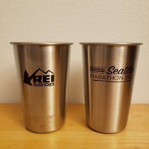 Klean Kanteen Single Wall Stainless Steel Pint Cups (Set of 2)